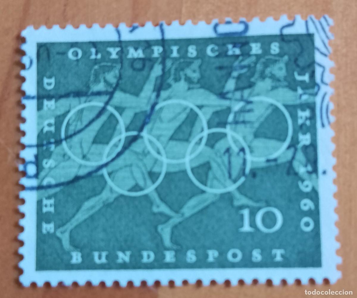 Sellos: ALEMANIA - V/F 10 - 1960 A&Ntilde;O OL&Iacute;MPICO