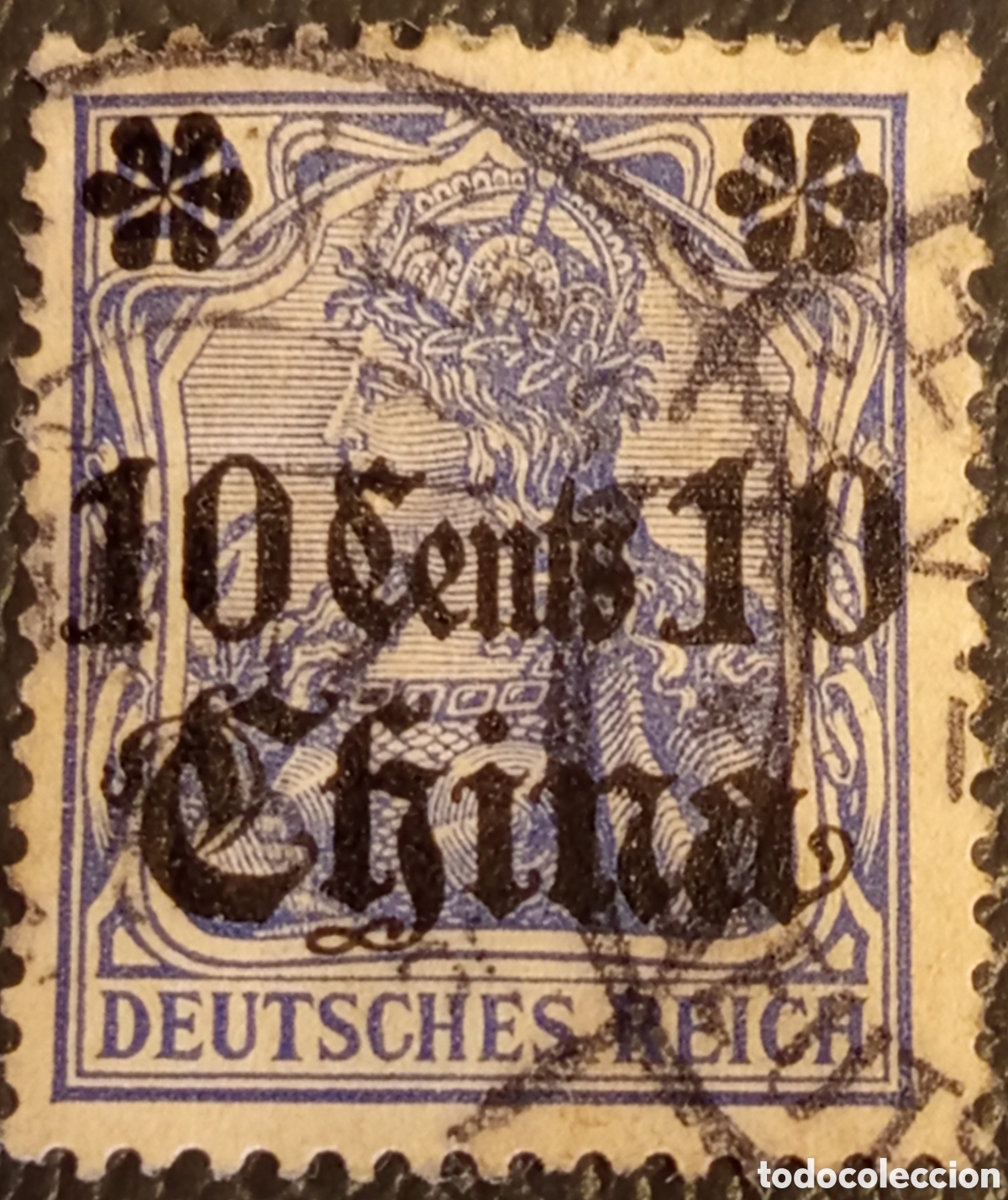 Sellos: Sello Alemania Oficinas en China 1905 Germania 10 Cents Usado Michel 31