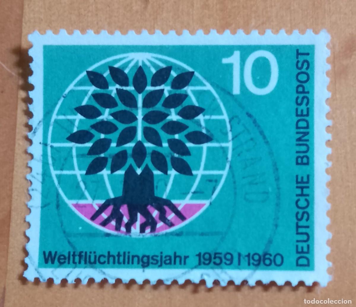 Sellos: ALEMANIA - V/F 10 - 1959.1960 A&Ntilde;O MUNDIAL DEL REGUFIADO