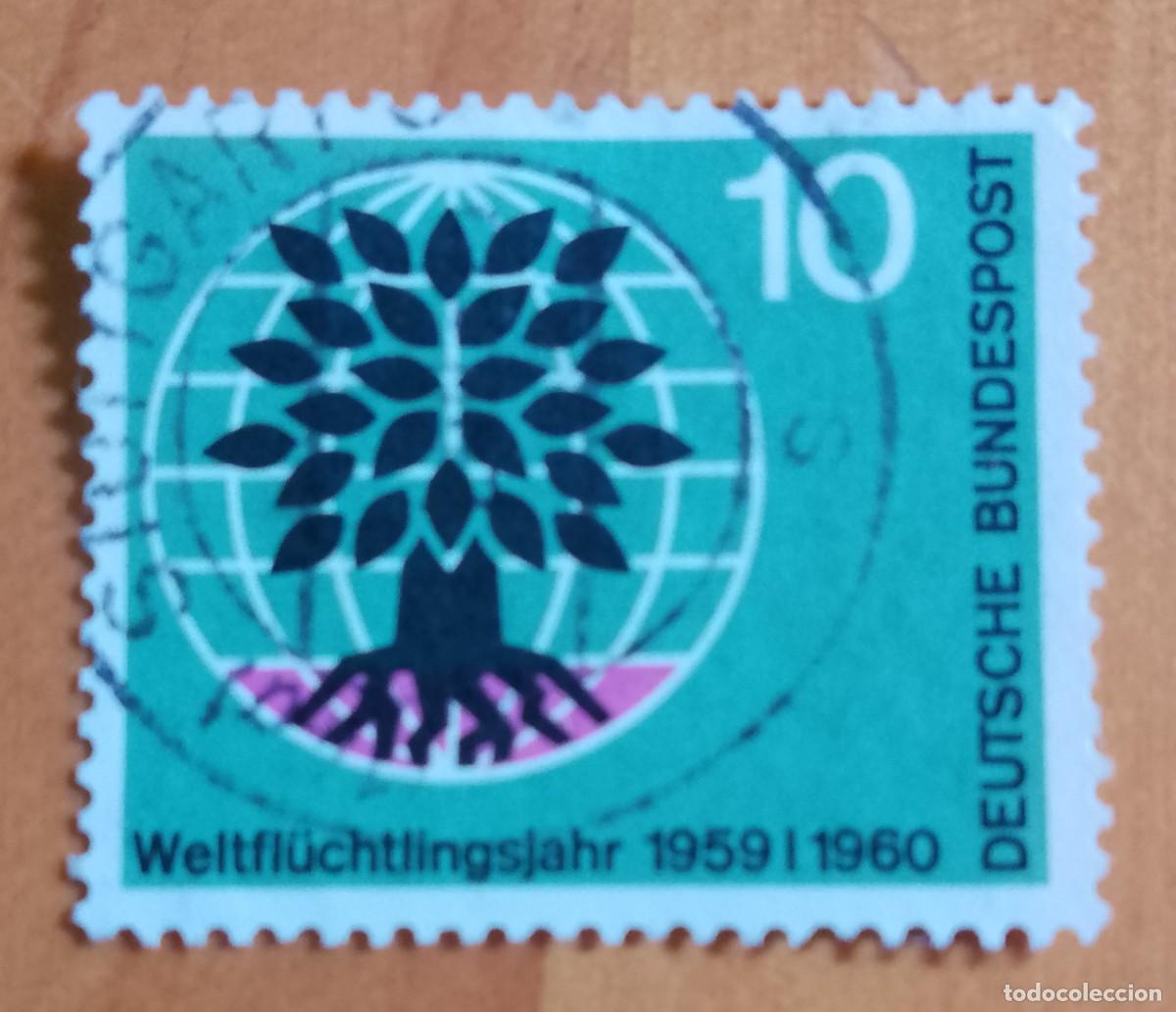 Sellos: ALEMANIA - V/F 10 - 1959.1960 A&Ntilde;O MUNDIAL DEL REGUFIADO