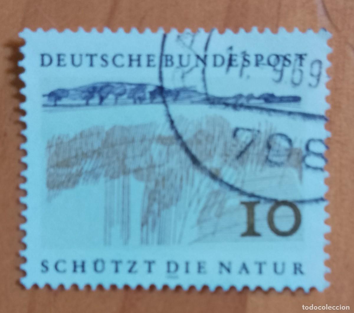 Sellos: ALEMANIA - V/F I0 &Oacute; 10 - A&Ntilde;O 1969 - PROTEJA LA NATURALEZA