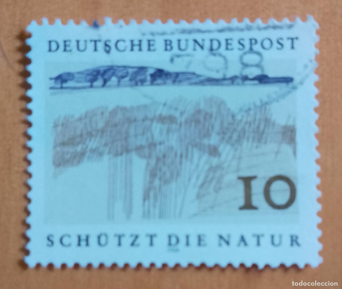 Sellos: ALEMANIA - V/F I0 &Oacute; 10 - A&Ntilde;O 1969 - PROTEJA LA NATURALEZA