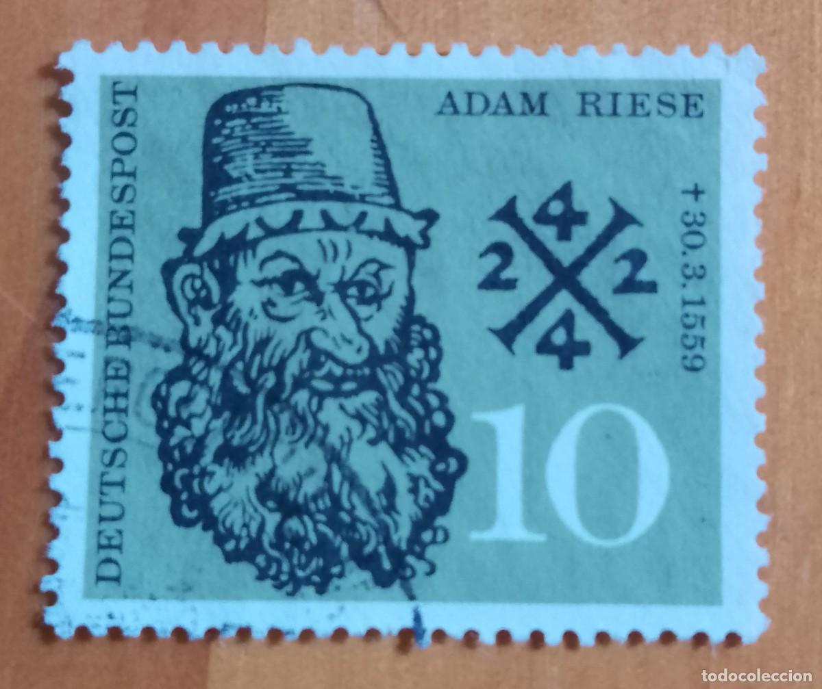 Sellos: ALEMANIA - V/F 10 - A&Ntilde;O 1959, ADAM RIESE - YV 179