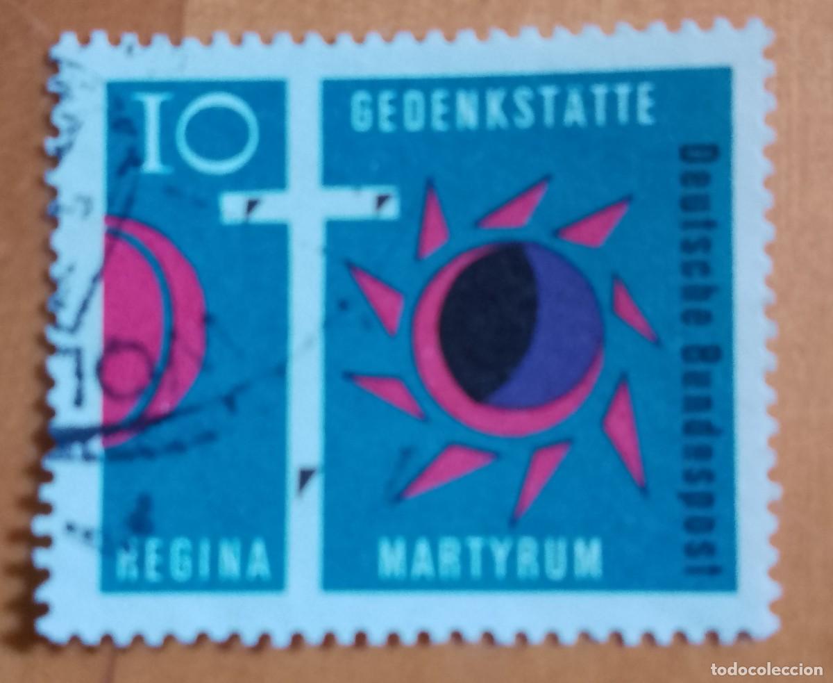 Sellos: ALEMANIA - V/F I0 &Oacute; 10 - A&Ntilde;O 1963, CONSAGRACI&Oacute;N DE LA IGLESIA REGINA MARTYRUM