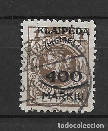 Sellos: alemania memel 1923 michel 133 usado 20&euro;- 18/15