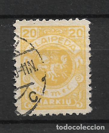 Sellos: alemania memel 1923 michel 142 usado 8.50&euro;- 18/15