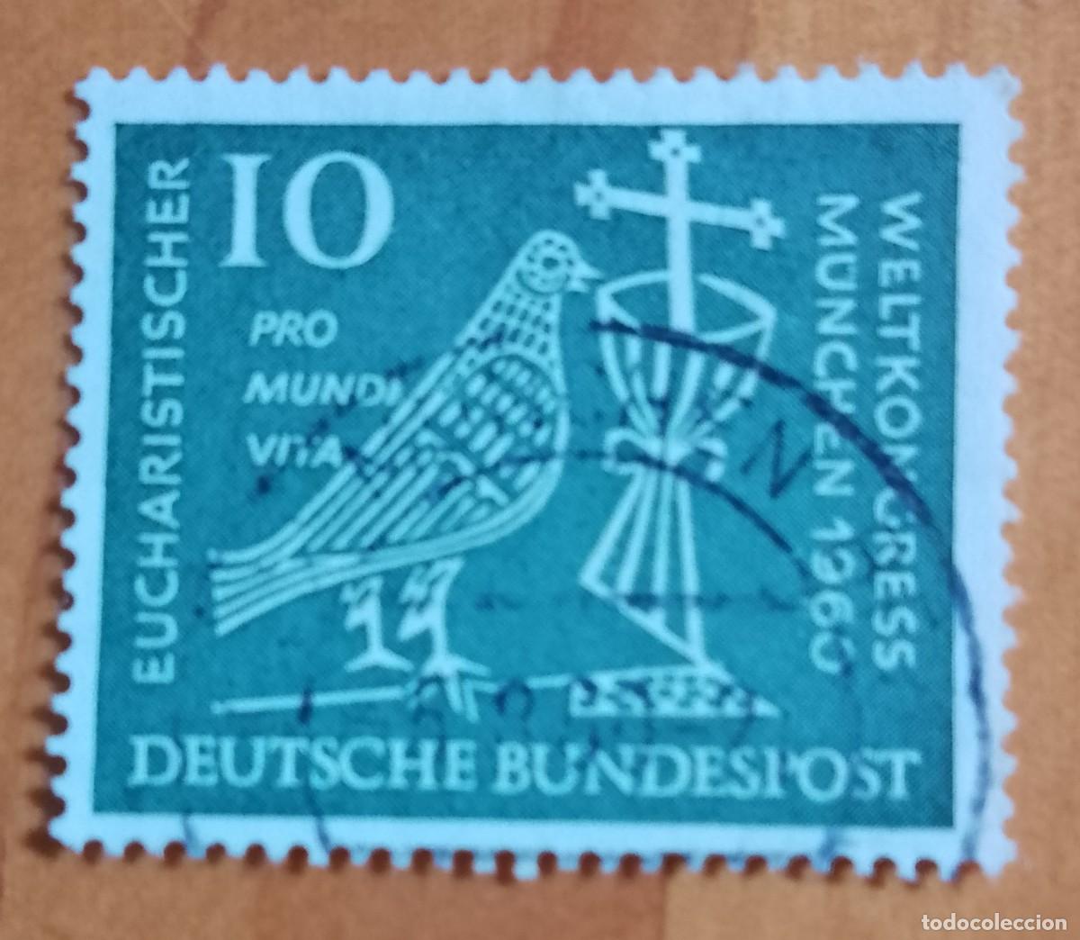 Sellos: ALEMANIA - V/F I0 &Oacute; 10 - A&Ntilde;O 1960, CONGRESO EUCARISTICO MUNDIAL - YV 203