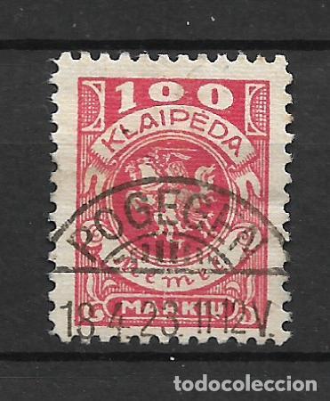 Sellos: alemania memel 1923 michel 146 usado 9&euro;- 18/15