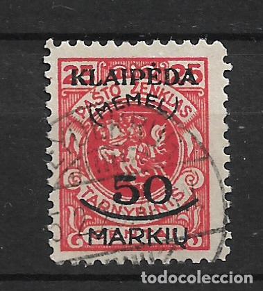 Sellos: alemania memel 1923 michel 131 usado 15&euro;- 18/15
