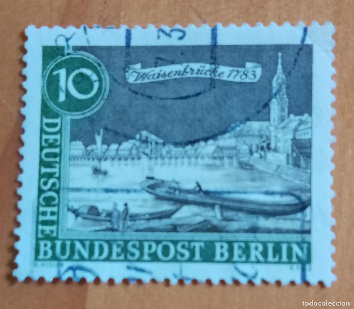 Sellos: ALEMANIA - V/F 10 - A&Ntilde;O 1962, PUENTE: WAISENBR&Uuml;CHE 1783