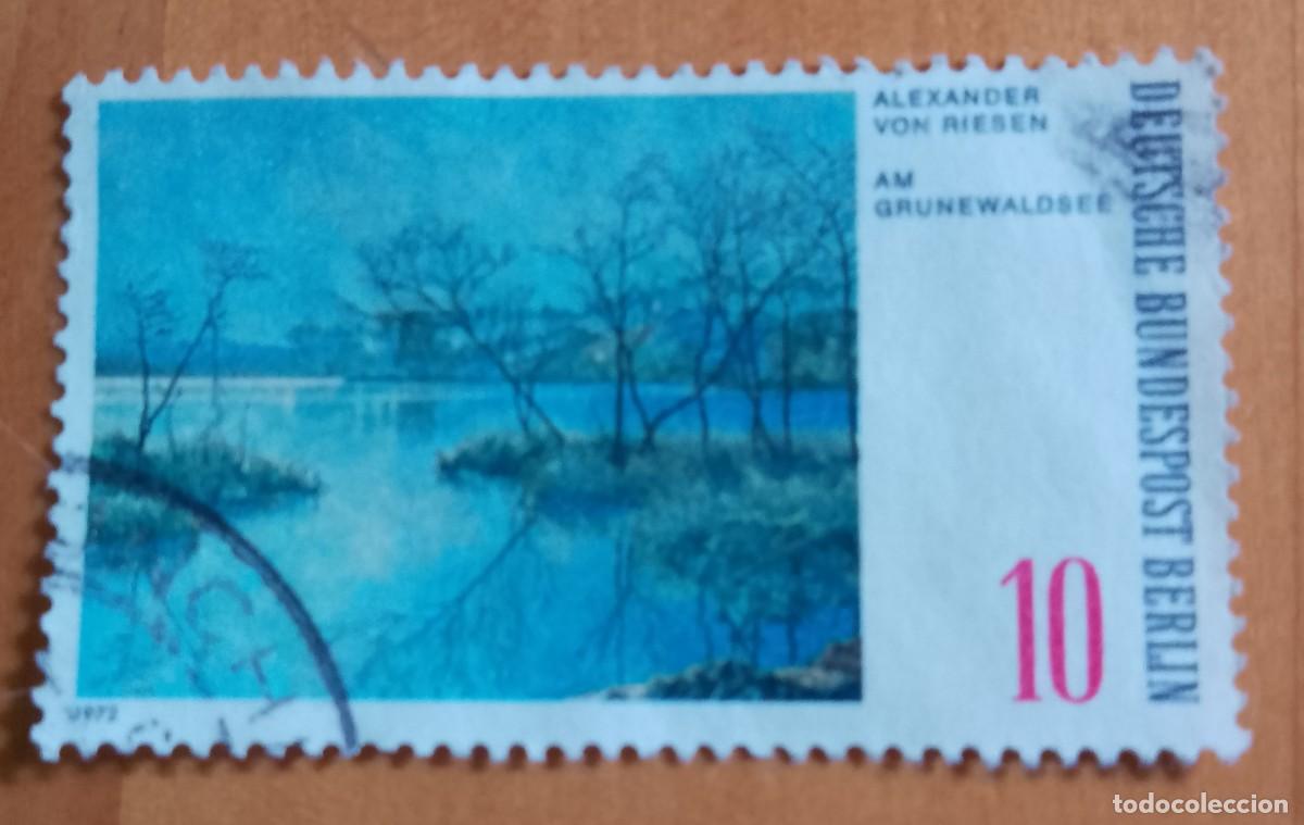 Sellos: ALEMANIA - V/F 10 - A&Ntilde;O 1972, PAISAJES, ALEXANDEER VON RIESEN