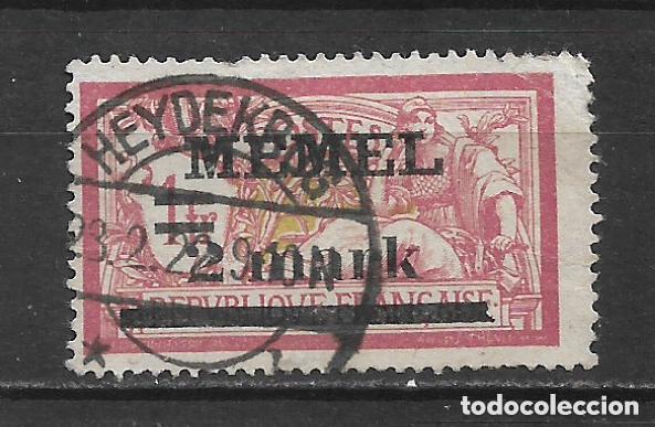 Sellos: alemania memel 1920 michel 28 usado 4.50&euro;- 28/14