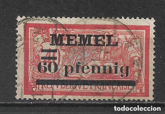Sellos: alemania memel 1920 michel 24 usado 5&euro;- 28/14
