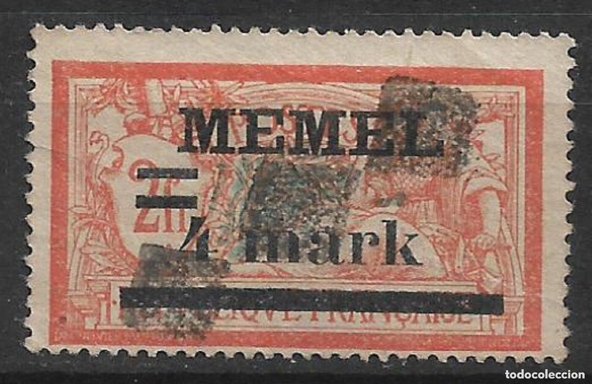 Sellos: Alemania Memel 1920 1922 Michel 31 Usado 5&euro;- 33-16