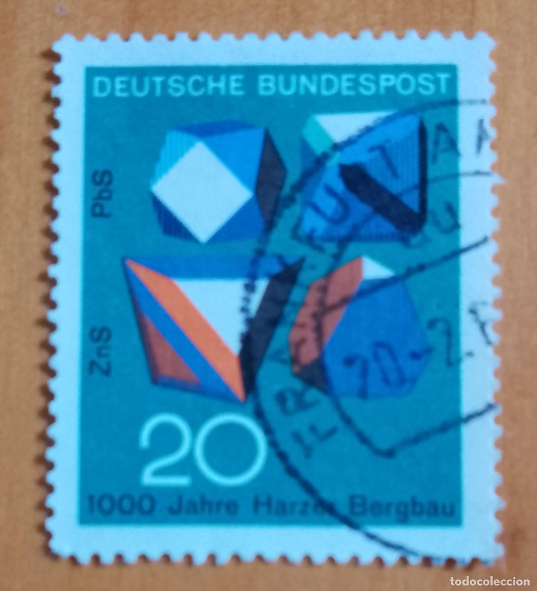 Sellos: ALEMANIA - V/F 20 - 1000 A&Ntilde;OS DE EXTRACTO DE RESINO, ZAS SULFURO DE CINC, PBS SULFURO DE PLOMO