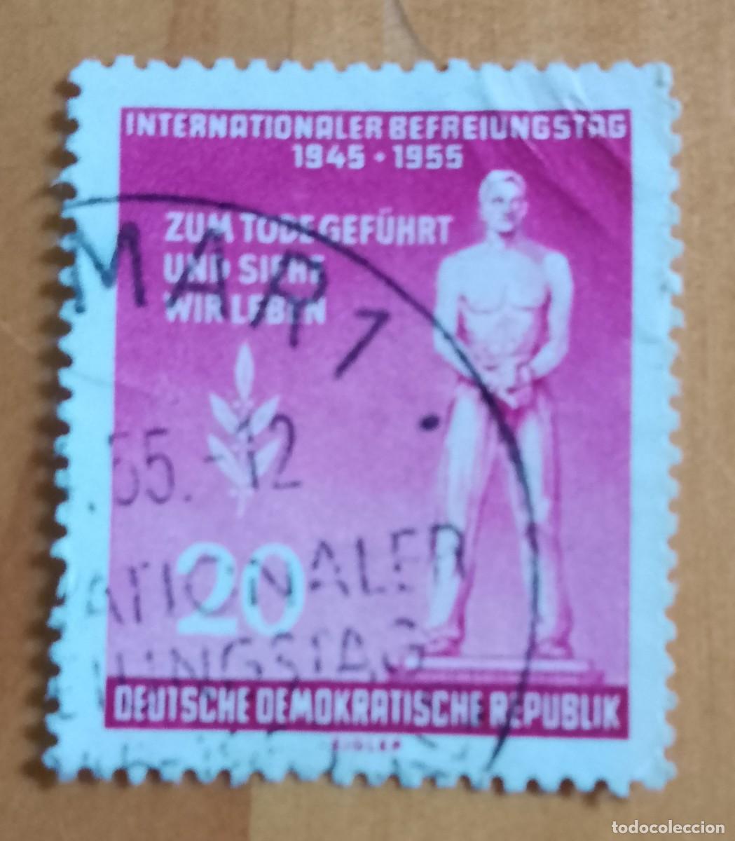 Sellos: ALEMANIA - V/F 20 - 10 ANIVERSARIO LIBERACI&Oacute;N DE CAMPOS DE DEPORTACI&Oacute;N 1945.1955