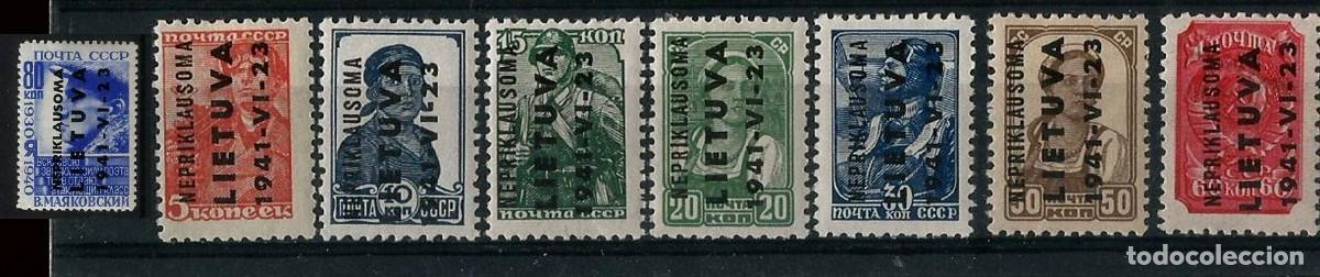 Sellos: OCUPACI&Oacute;N DE LITUANIA DURANTE LA I GUERRA MUNDIAL - SERIE COMPLETA NUEVA - ALTO VALOR