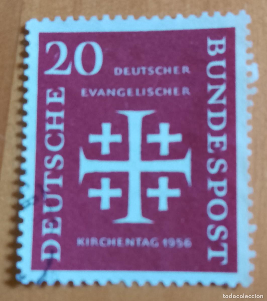 Sellos: ALEMANIA - V/F 20 - CONFERENCIA DE LA IGLESIA EVANG&Eacute;LICA ALEMANA, KIRCHENTAG 1956 - YV 110