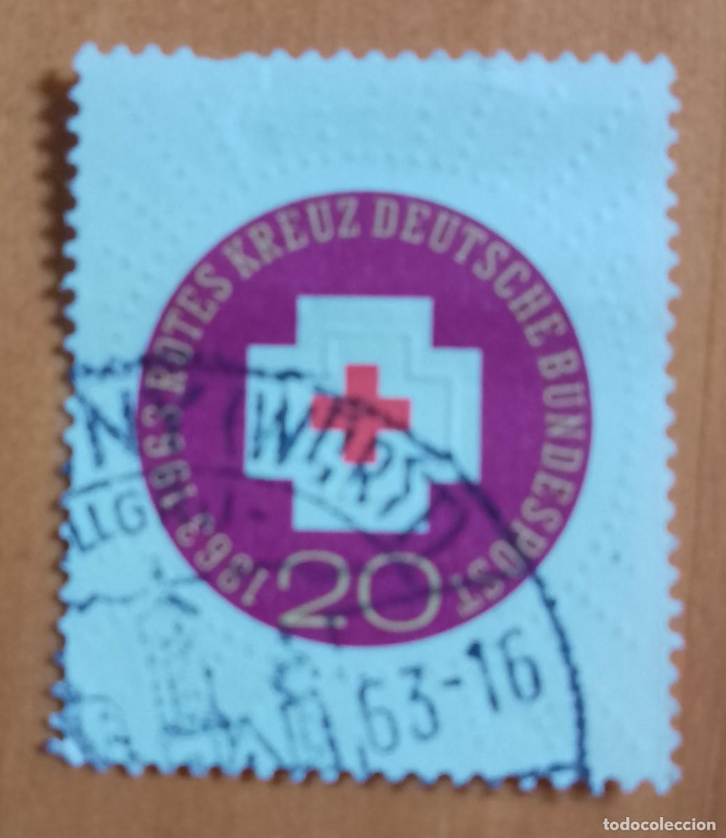 Sellos: ALEMANIA - V/F 20 - CENTENARIO DE CRUZ ROJA 1863.1963