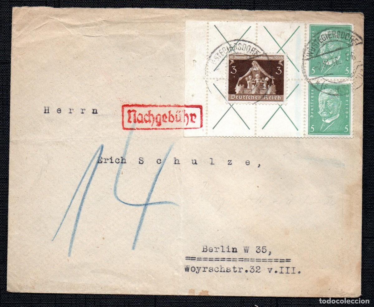 Sellos: ALEMANIA TERCER REICH. W27.2 x 2, MI 617