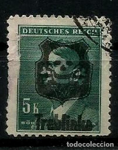 Sellos: ALEMANIA 1944 - III REICH - HITLER SOBRECARGA TREBLINKA - PROPAGANDA ANTIFASCISTA - &Uacute;NICO