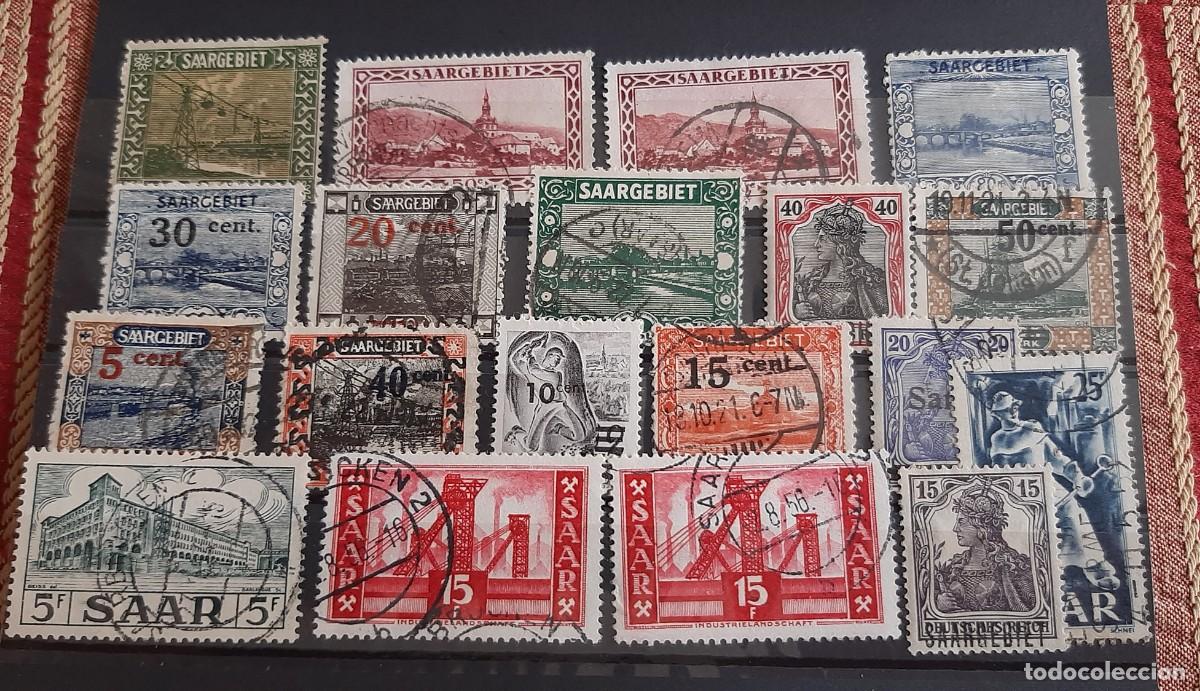 Stamps: (SARRE) LOTE DE SELLOS DE SARRE