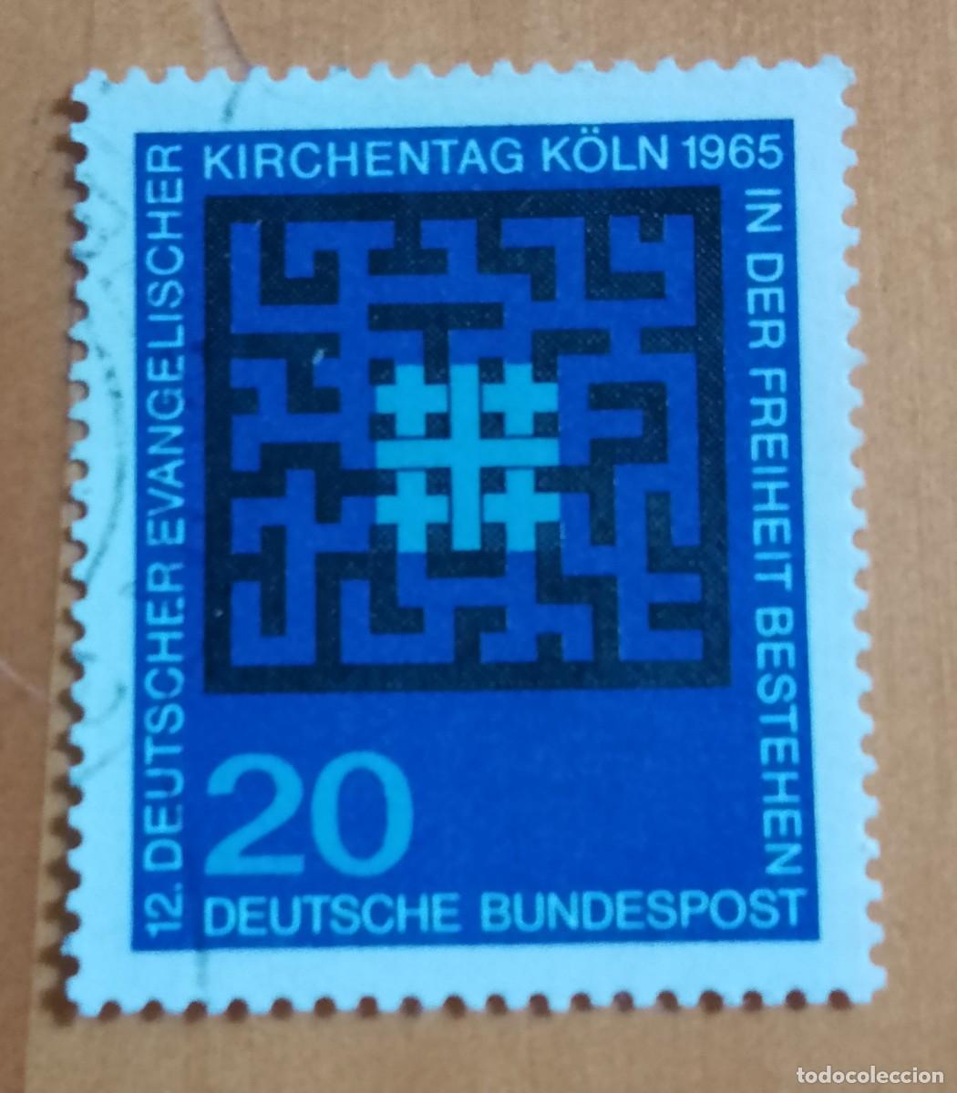 Sellos: ALEMANIA - V/F 20 - A&Ntilde;O 1965, JORNADA IGLESIA EVANG&Eacute;LICA - YV 347