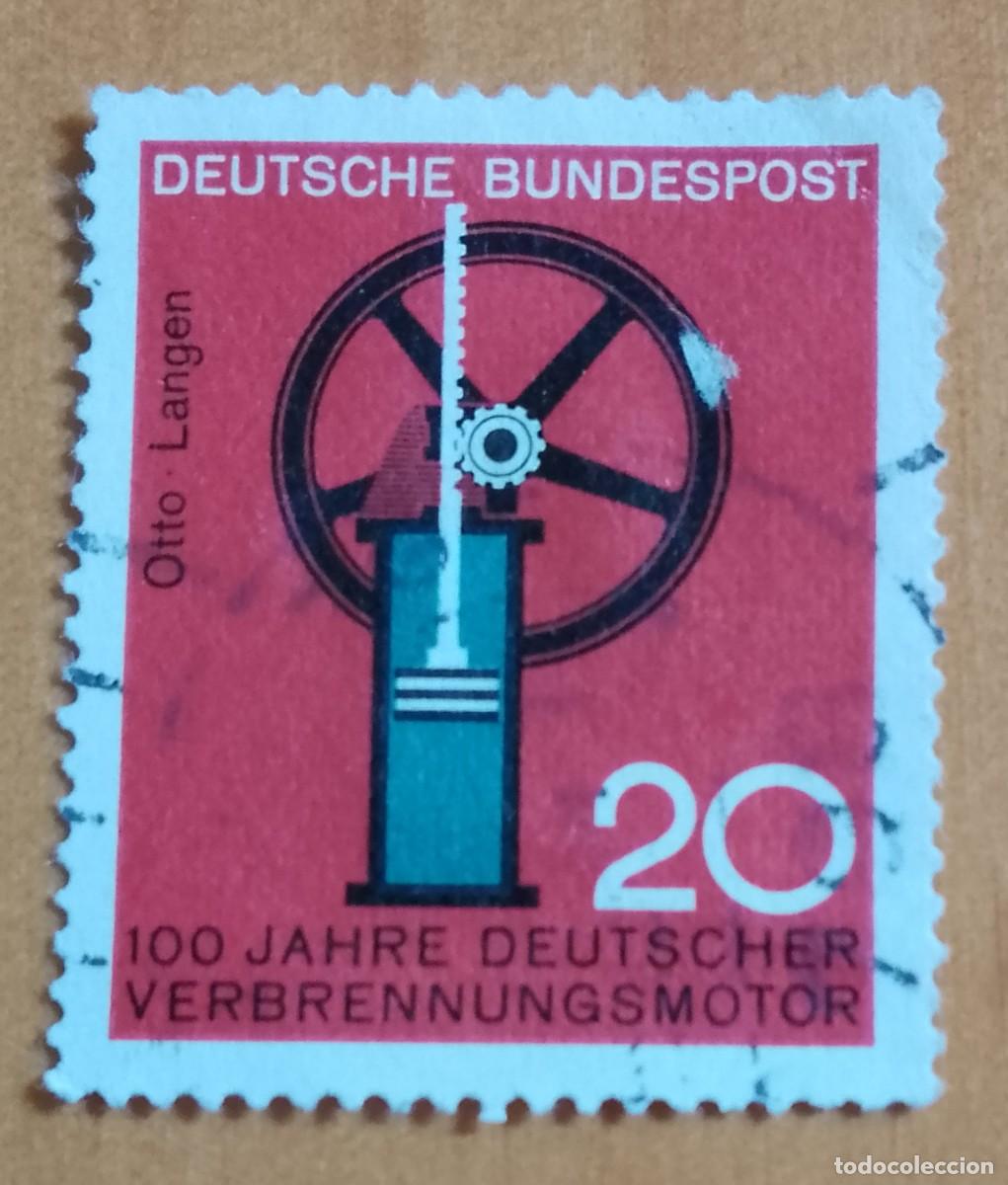 Sellos: ALEMANIA - V/F 20 - 100 A&Ntilde;OS DEL MOTOR DE COMBUSTI&Oacute;N INTERNA ALEM&Aacute;N, 1964 - YV 312