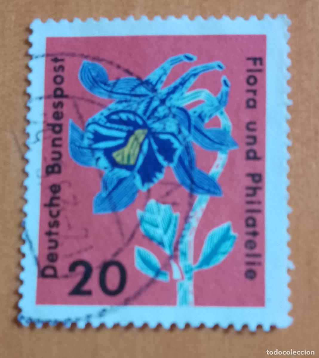 Sellos: ALEMANIA - V/F 20 - FLORA Y FILATELIA, A&Ntilde;O 1964