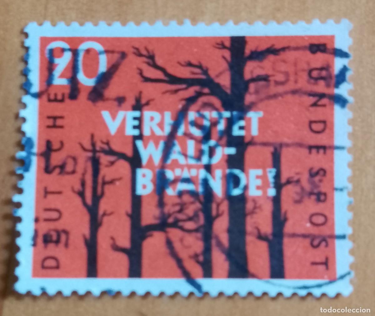 Sellos: ALEMANIA - V/F 20 - A&Ntilde;O 1958, LUCHA CONTRA INCENDIOS.