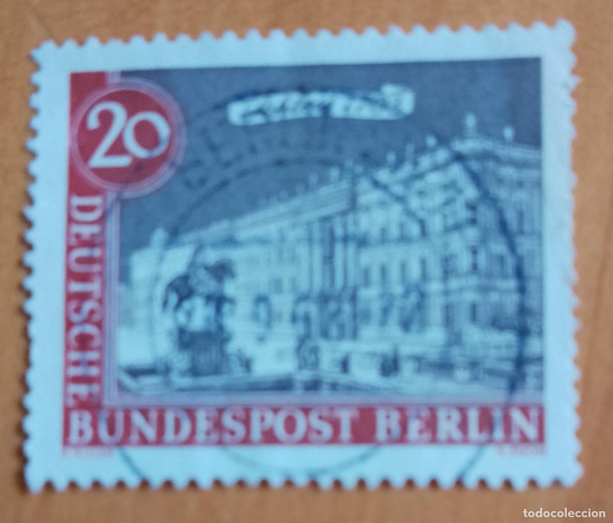 Sellos: ALEMANIA - V/F 20 - A&Ntilde;O 1962, PALACIO DE BERLIN 1703, YV 199