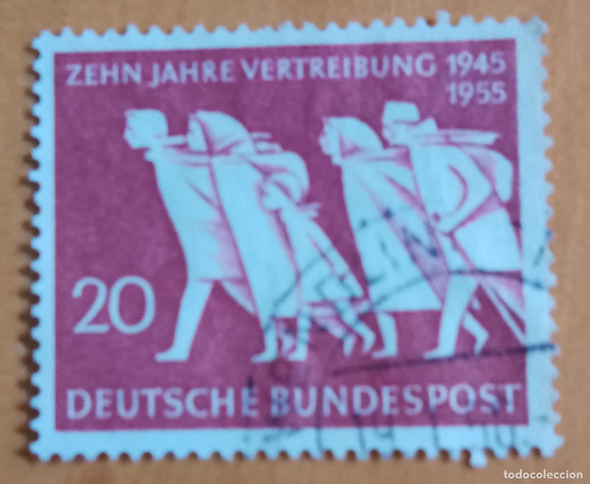 Sellos: ALEMANIA - V/F 20 - DIEZ A&Ntilde;OS DE EXPULSI&Oacute;N 1945.1955