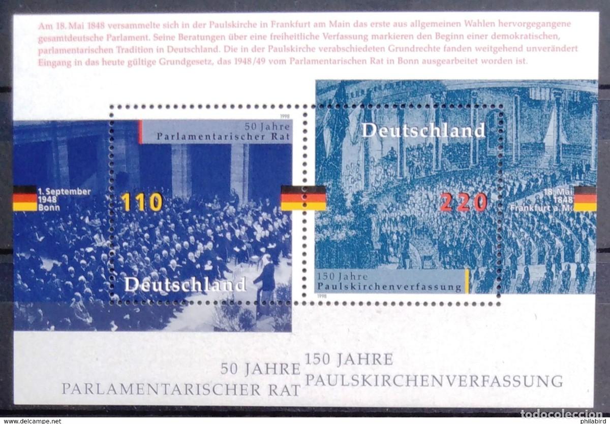 Sellos: HB** ALEMANIA 1998, YT 42