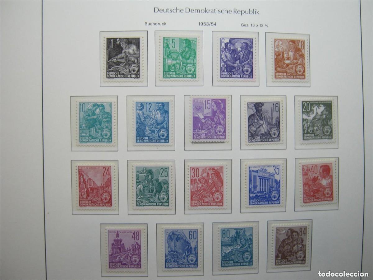 Stamps: DDR ALEMANIA ORIENTAL 1954 SERIE YVERT 148/162 MNH** SIN CHARNELA LUJO VALOR 280&euro;.