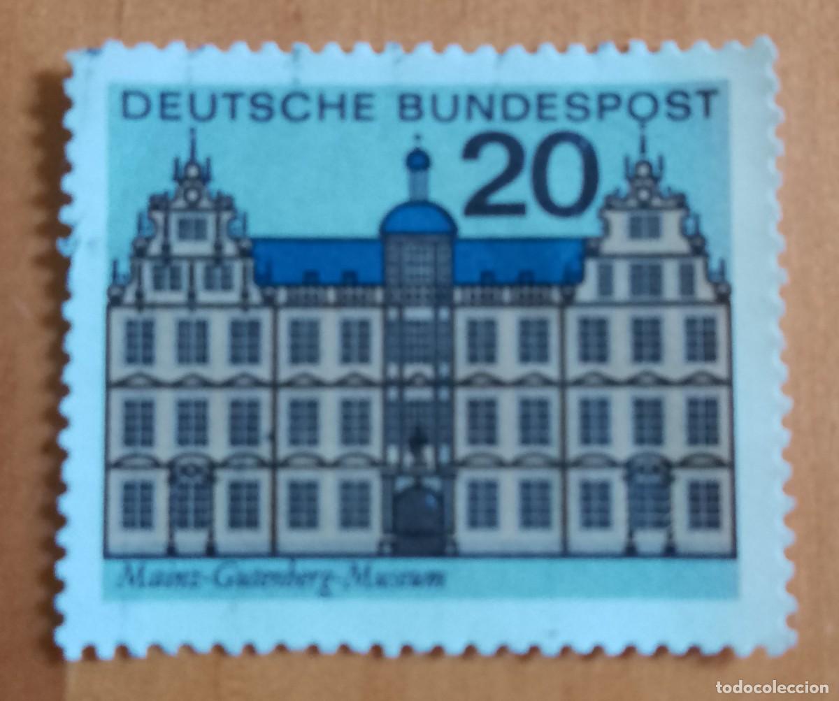 Sellos: ALEMANIA - V/F 20 - A&Ntilde;O 1964 - MUSEO DE GUTENBERT - YV 294