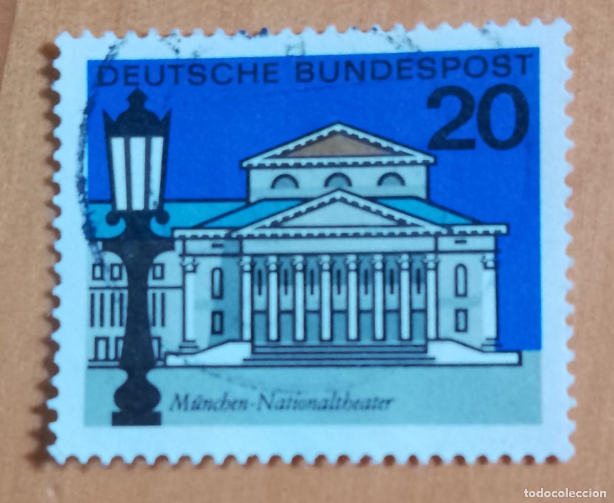 Sellos: ALEMANIA - V/F 20 - A&Ntilde;O 1964 - MUNICH, TEATRO NACIONAL - YV 291