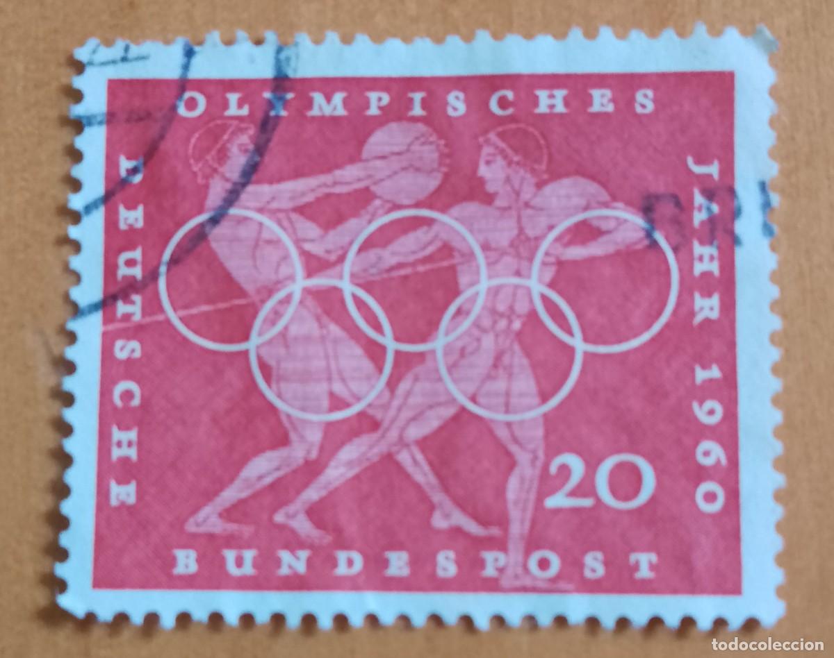 Sellos: ALEMANIA - V/F 20 - 1960 A&Ntilde;O OLIMPICO