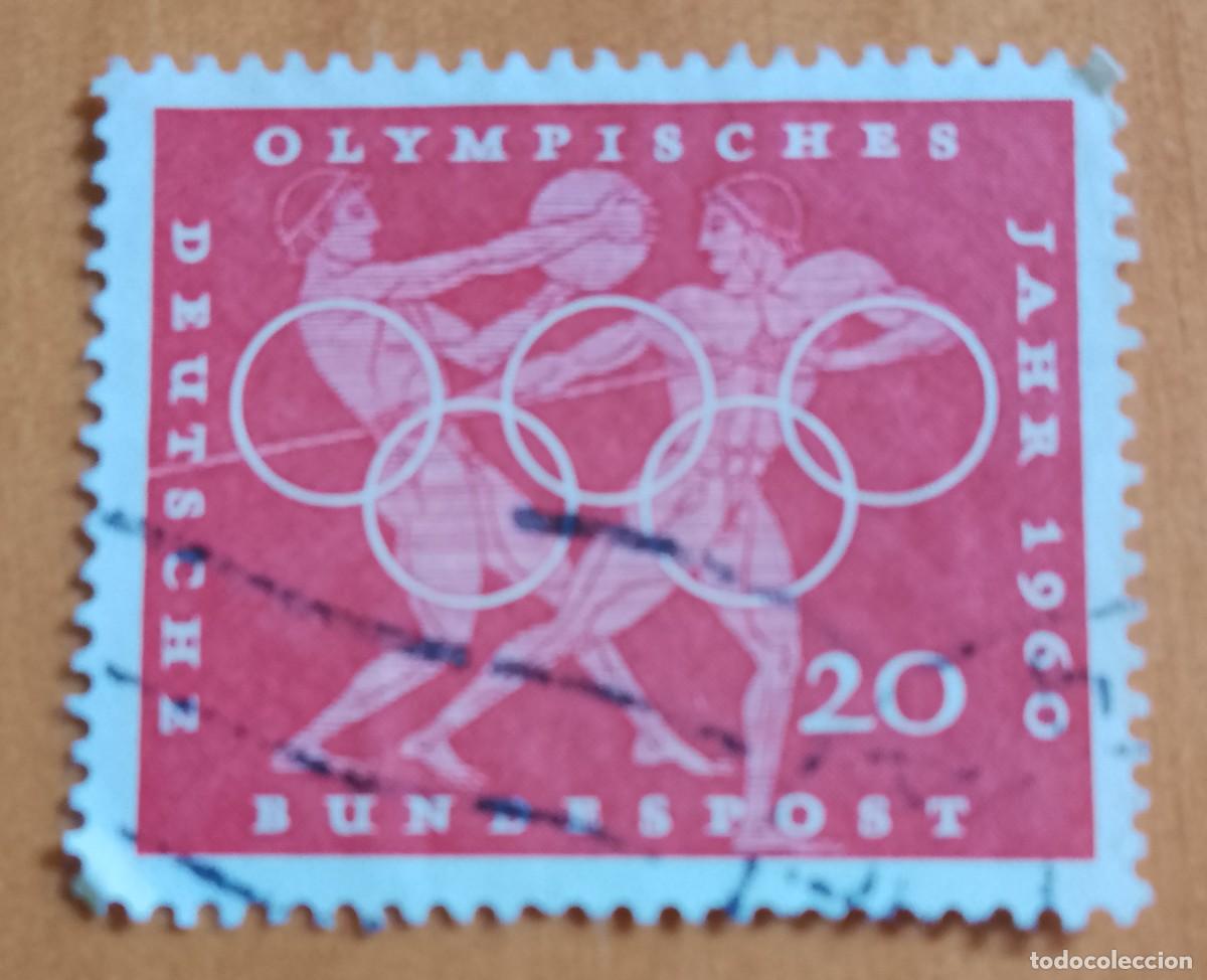 Sellos: ALEMANIA - V/F 20 - 1960 A&Ntilde;O OLIMPICO