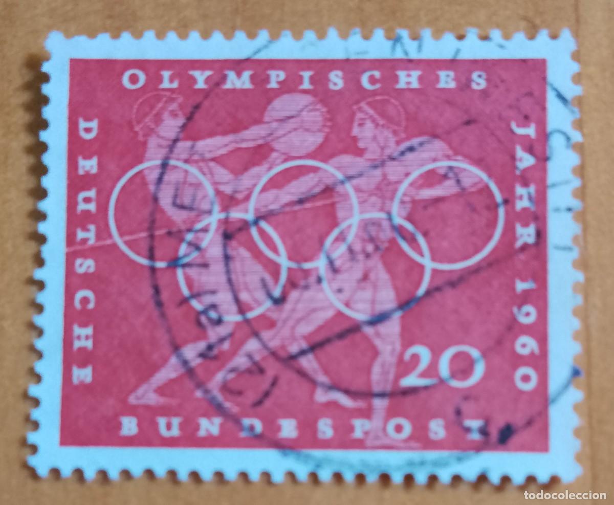 Sellos: ALEMANIA - V/F 20 - 1960 A&Ntilde;O OLIMPICO