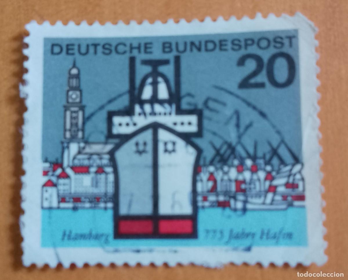 Sellos: ALEMANIA - V/F 20 - 775 A&Ntilde;OS PUERTO DE HAMBURG - YV 289