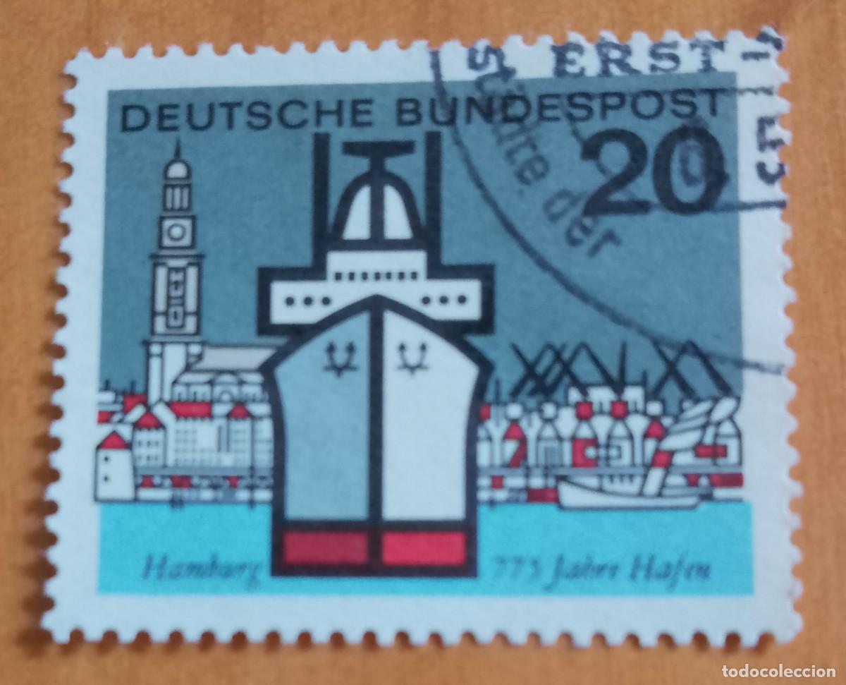 Sellos: ALEMANIA - V/F 20 - 775 A&Ntilde;OS PUERTO DE HAMBURG - YV 289