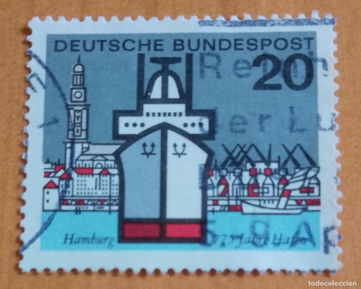 Sellos: ALEMANIA - V/F 20 - 775 A&Ntilde;OS PUERTO DE HAMBURG - YV 289