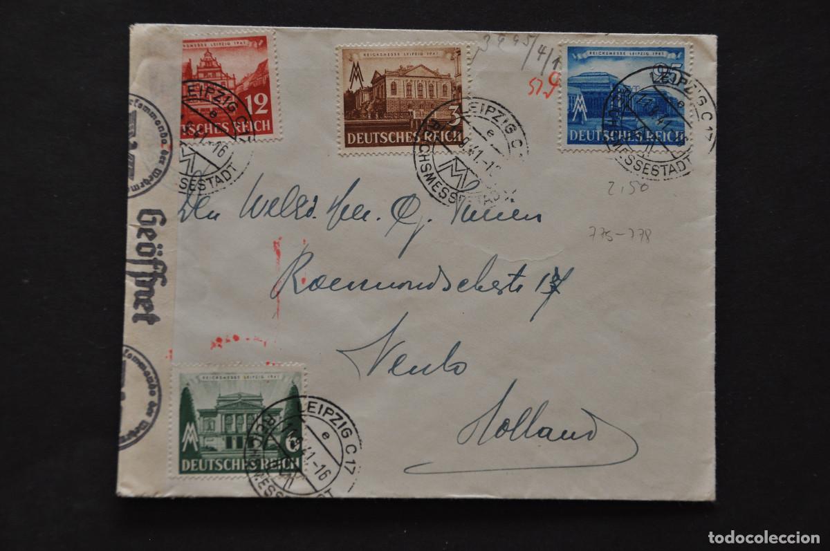 Sellos: SOBRE ORIGEN ALEMANIA CON DESTINO A HOLANDA - 1941