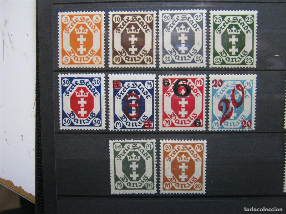 Francobolli: ALEMANIA DANZIG 1921-23 LOTE MNH** SIN CHARNELA LUJO.