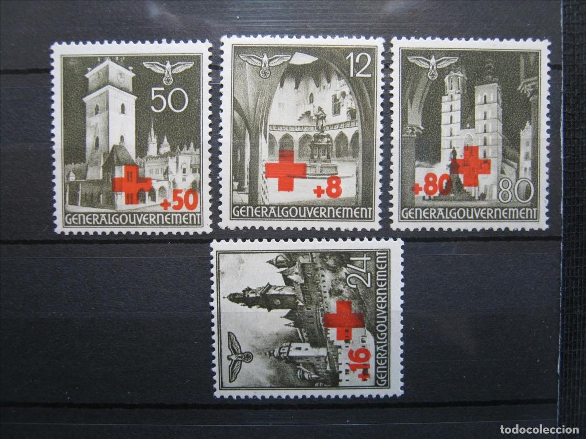Timbres: ALEMANIA OCUPACI&Oacute;N POLONIA SERIE YVERT 68/71 MH* LUJO.