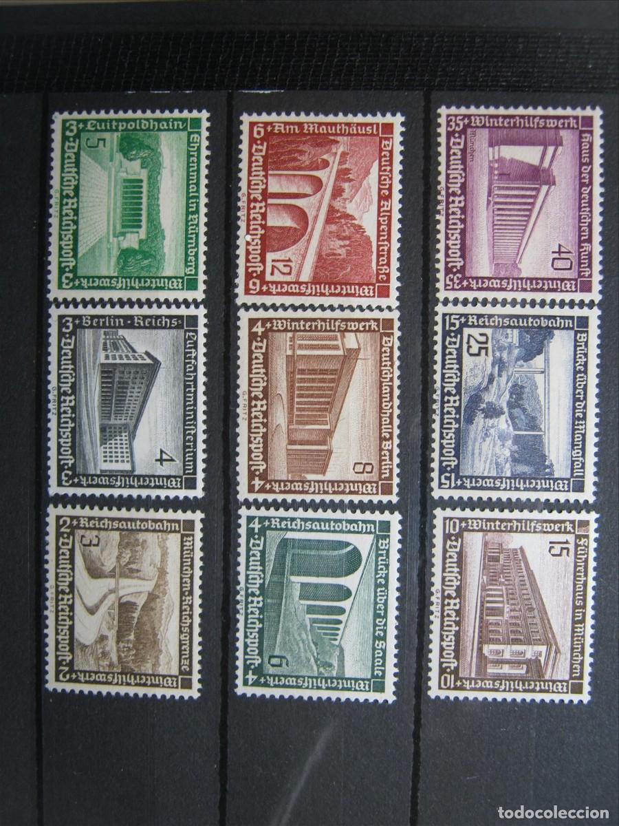 Stamps: ALEMANIA IMPERIO REICH 1936 SERIE YVERT 582/590 MNH** SIN CHARNELA LUJO.