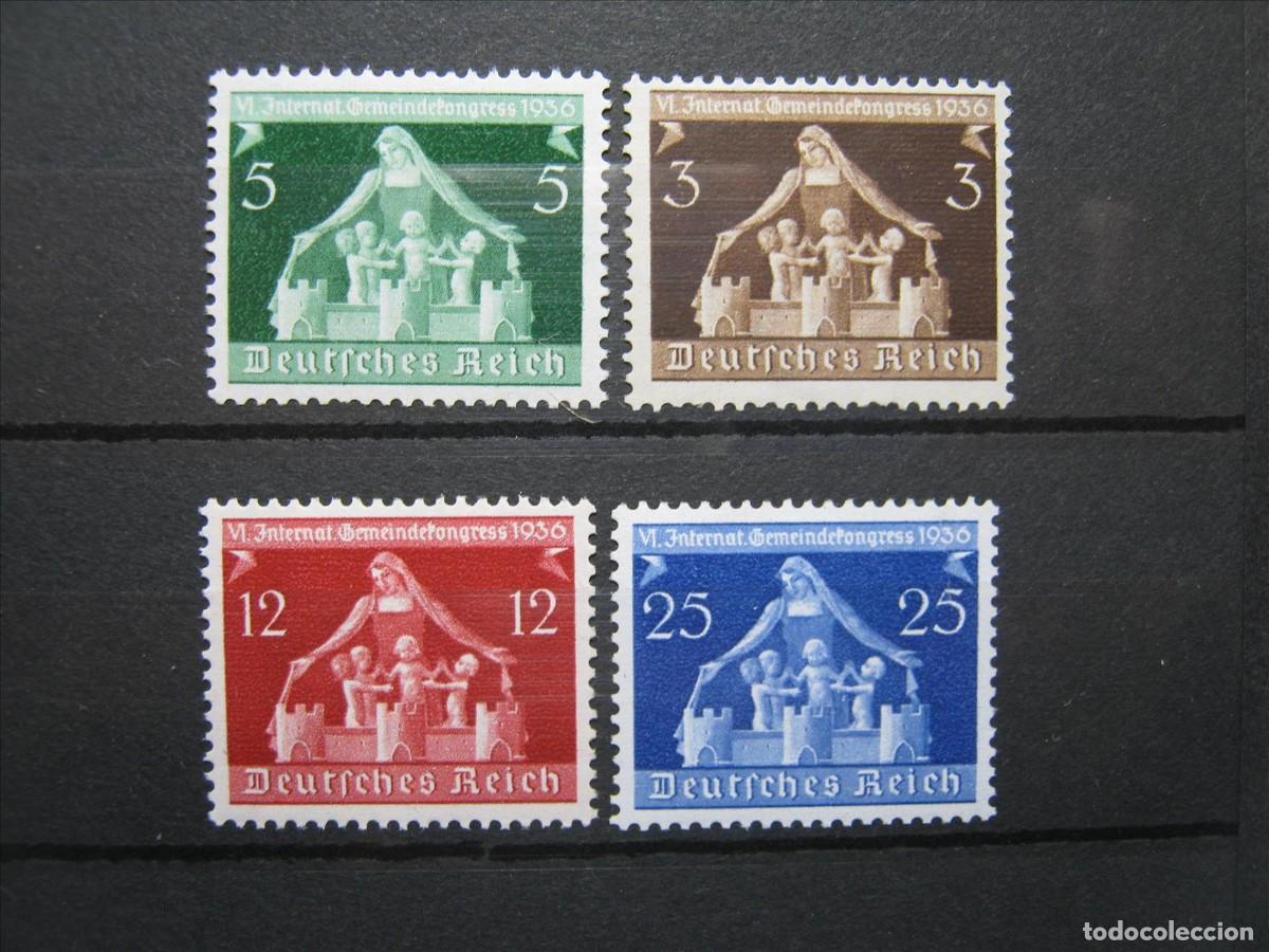 Selos: ALEMANIA IMPERIO REICH 1936 SERIE YVERT 573/576 MNH** SIN CHARNELA LUJO LEER.