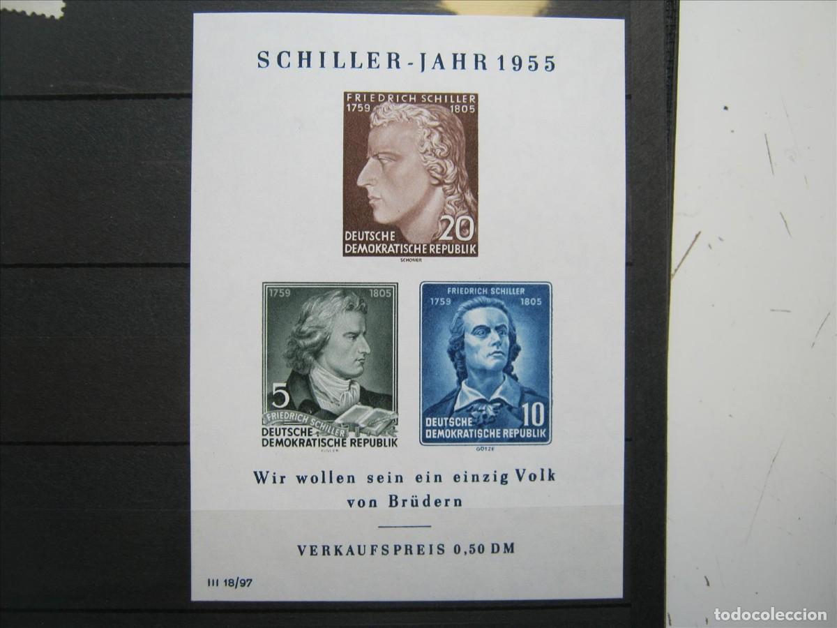 Timbres: DDR ALEMANIA ORIENTAL 1955 HOJA BLOQUE YVERT HB 6 MNH** SIN CHARNELA LUJO.