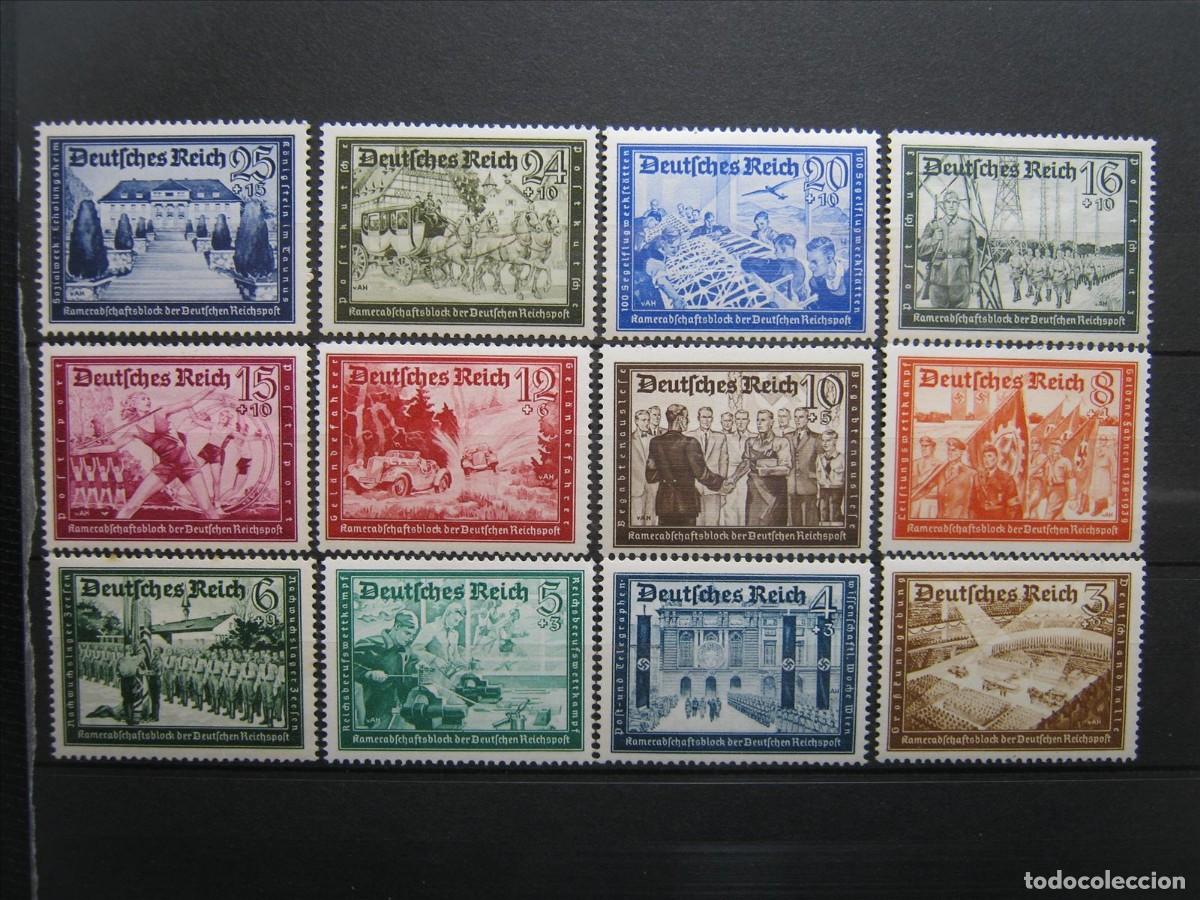 Timbres: ALEMANIA IMPERIO REICH 1939 SERIE YVERT 640/651 MNH** SIN CHARNELA LUJO.