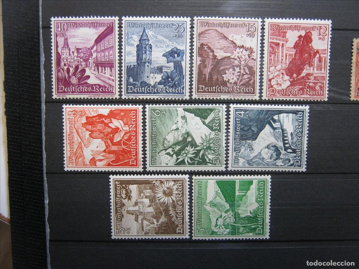 Stamps: ALEMANIA IMPERIO REICH 1938 SERIE YVERT 616/624 LH* Y MH* LUJO.